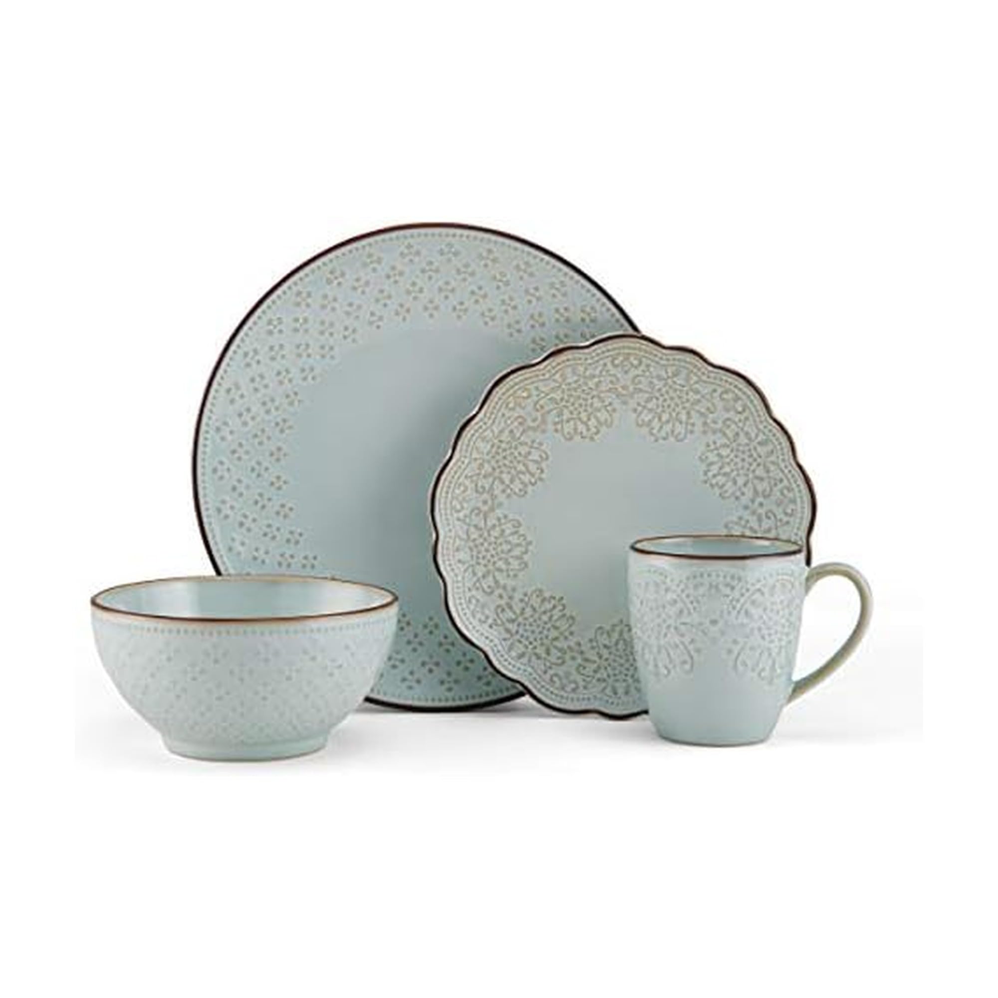 アメリカ製 PFALTZGRAFF 花柄 食器セット Amazon.com | Pfaltzgraff Garden Blossom Floral 12 Piece